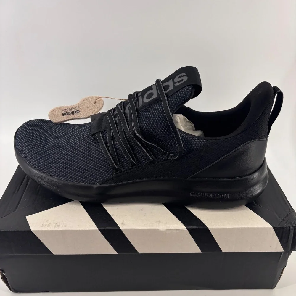 Adidas Lite Racer Adapt 7.0 Mens Size 12 Black IE6327 Slip On Sneakers NEW NIB